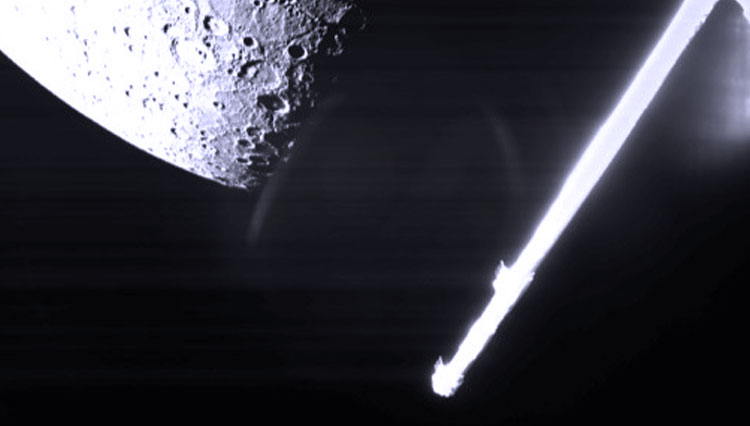 Pemandangan Merkurius yang ditangkap pada hari Jumat oleh pesawat ruang angkasa BepiColombo bersama Eropa-Jepang. (FOTO: Badan Antariksa Eropa/AFP)