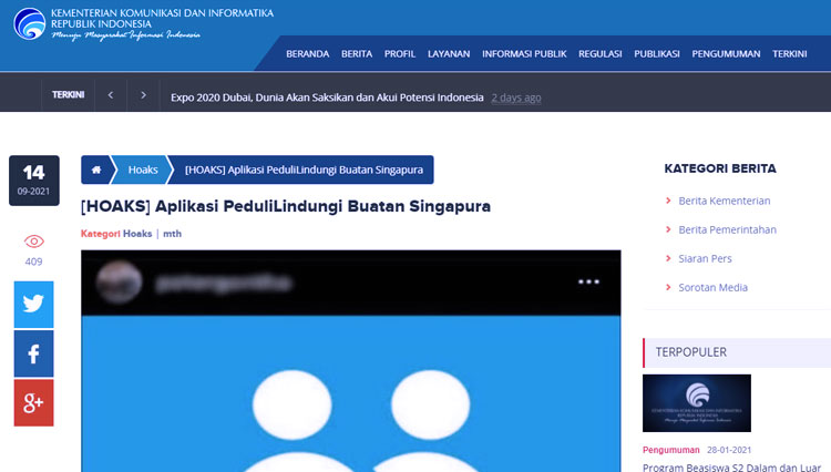 cek fakta aplikasi pedulilindungi 3
