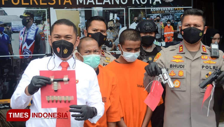 Mengancam dengan Airsoft Gun, 2 Pelaku Curanmor Dibekuk Satreskrim Polresta Malang Kota