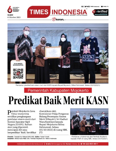 Edisi Rabu, 6 Oktober 2021: E-Koran, Bacaan Positif Masyarakat 5.0
