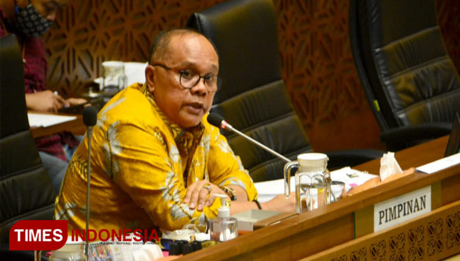 Wakil Ketua Komisi II DPR RI Fraksi PDI Perjuangan Junimart Girsang. (FOTO: Hasbullah/TIMES Indonesia)