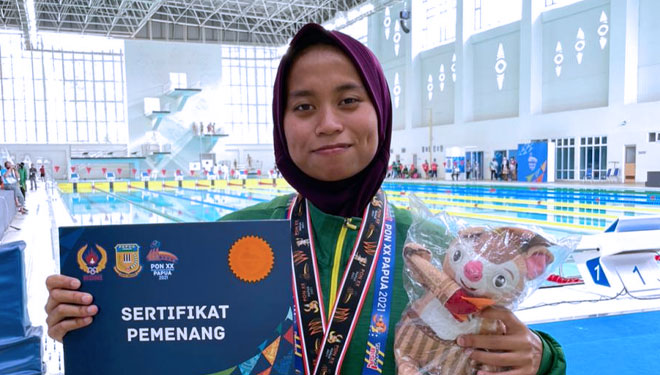 Atlet Selam Kota Batu Sumbang Perunggu untuk Jatim di PON XX Papua
