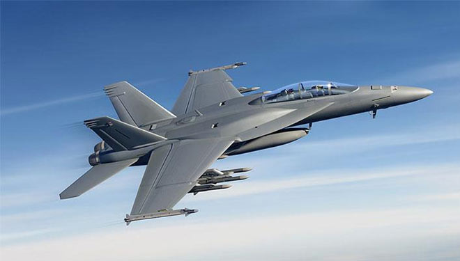 Pesawat tempur F/A-18 Super Hornet seperti ini yang jatuh di Taman Nasional Death Valley, California, pada Senin 4 Oktober 2021, dan pilot hanya cedera ringan dan diperbolehkan pulang hari itu juga.(FOTO : Angkatan Laut Amerika Serikat)