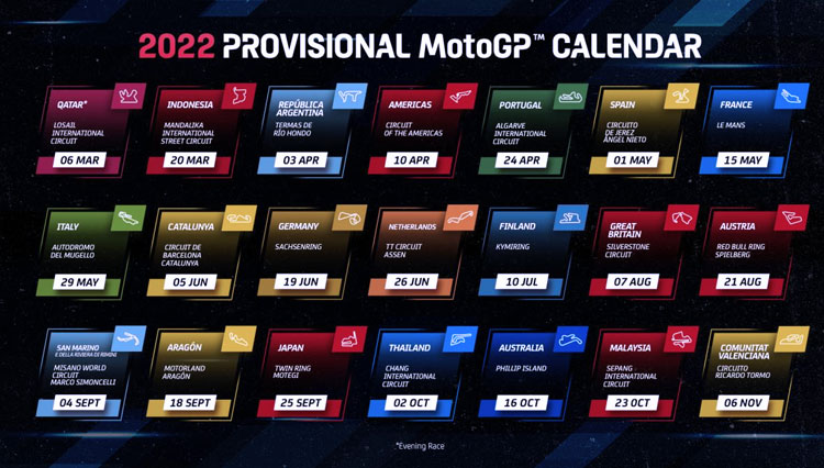 Kalender MotoGP 2022 (Sumber foto: motogp.com)
