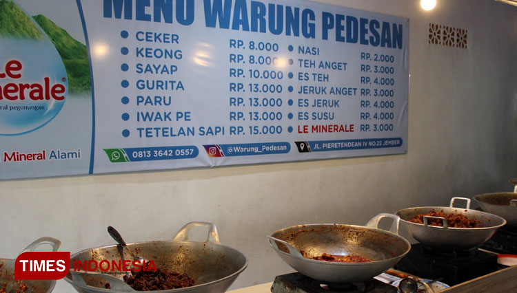 Menu warung Pedesan