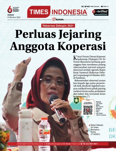 Edisi Jumat, 8 Oktober 2021: E-Koran, Bacaan Positif Masyarakat 5.0	