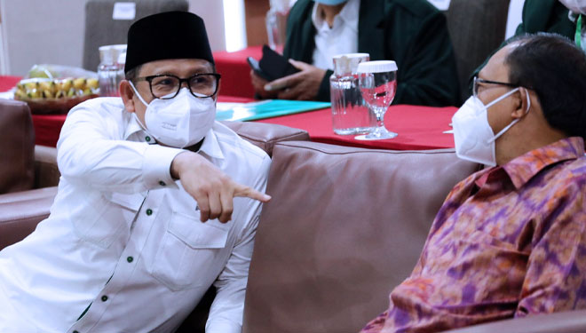 Ketua Umum PKB Gus Muhaimin di sela Musyawarah DPC PKB se-Bali di Denpasar, Minggu 10 Oktober 2021. (FOTO: PKB)