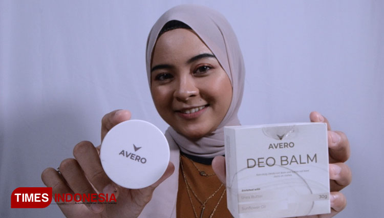 Produk Avero Deo Balm. (Foto: Khusnul Hasana/TIMES Indonesia)