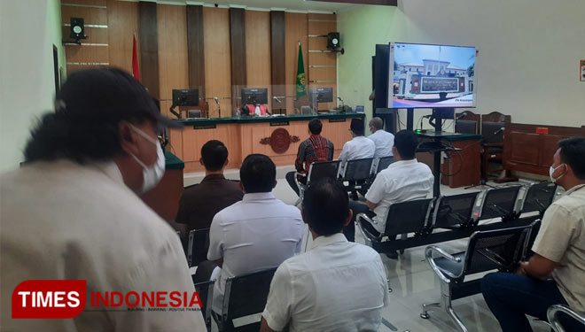 Suasana sidang Tipiring Wali Kota Malang di PN Kepanjen. (Foto : Binar Gumilang/TIMES Indonesia).