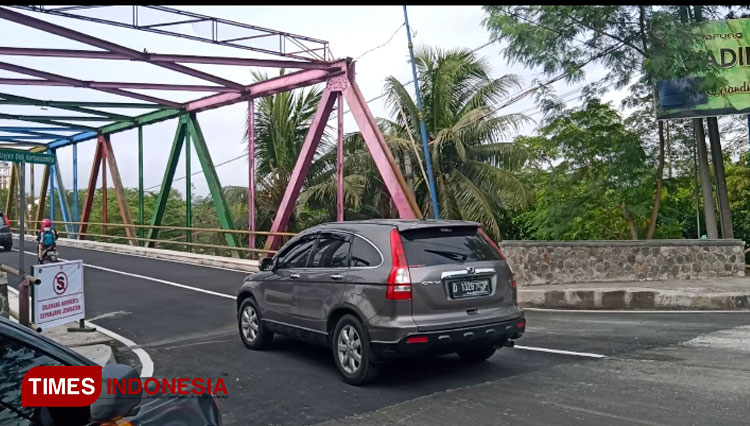 Jembatan Citanduy 1 sudah bisa dilewati pengendara (Foto: Susi/TIMES Indonesia)