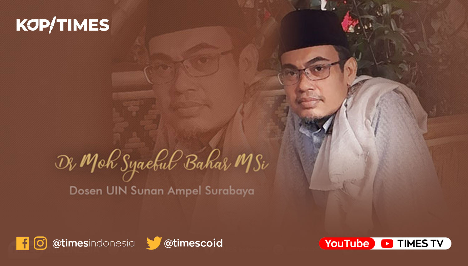 Moh. Syaeful Bahar, adalah Dosen UIN Sunan Ampel Surabaya dan Tim Ahli DPRD Bondowoso