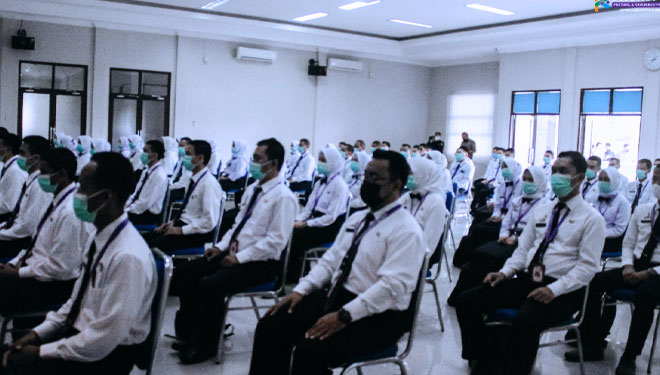 Para peserta Pelatihan Dasar Calon Pegawai Negeri Sipil (Latsar CPNS) Golongan II Angkatan VI dan VII (foto: Humas Kabupaten Ciamis)