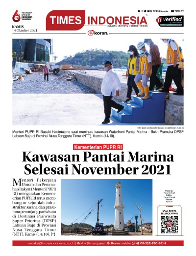 Edisi Kamis, 14 Oktober 2021: E-Koran, Bacaan Positif Masyarakat 5.0