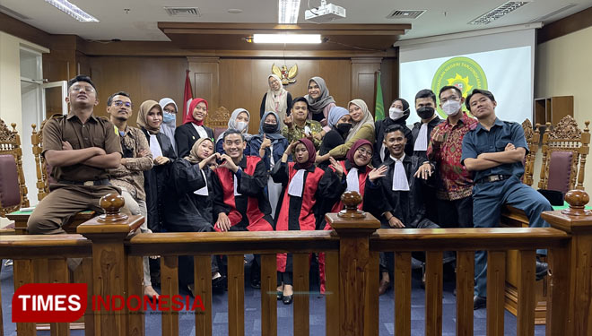 Tim delegasi KPS FH UAD di NMCC Piala Prof. Hilman Hadikusuma Unila (FOTO: Dok. Humas UAD for TIMES Indonesia) 