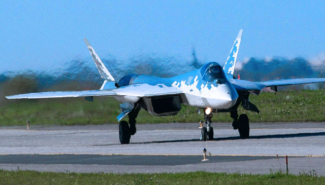 Jet tempur Rusia Su 57 b