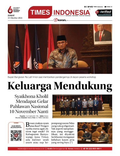 Edisi Jumat, 15 Oktober 2021: E-Koran, Bacaan Positif Masyarakat 5.0