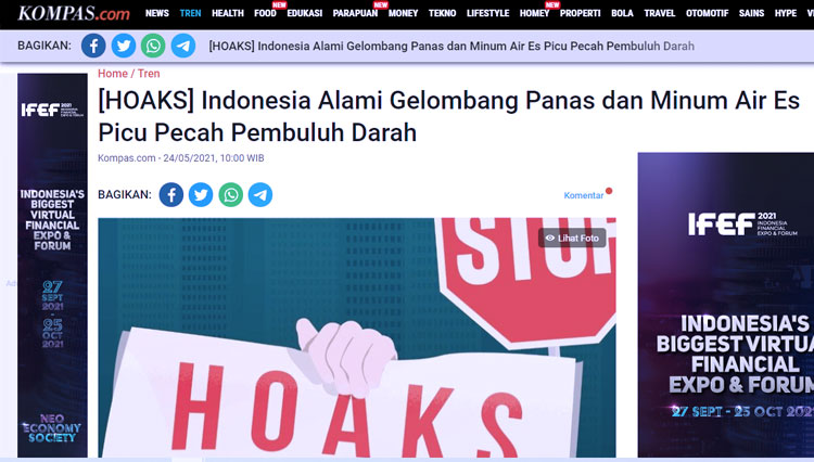 cek fakta Gelombang Panas indonesia 3