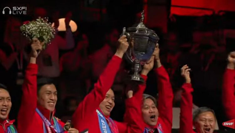 Tim Indonesia Juara Piala Thomas Setelah 19 Tahun