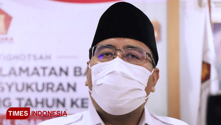Mustasyar Pengurus Cabang Nahdlatul Ulama (PCNU) Surabaya, Anwar Sadad, Minggu (17/10/2021). (Foto: Lely Yuana/TIMES Indonesia)