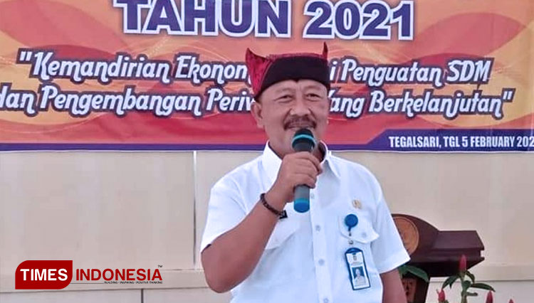 Sekretaris Kecamatan Tegalsari, Bintang Rubiyantara Putra (FOTO: Rizki Alfian/ TIMES Indonesia)