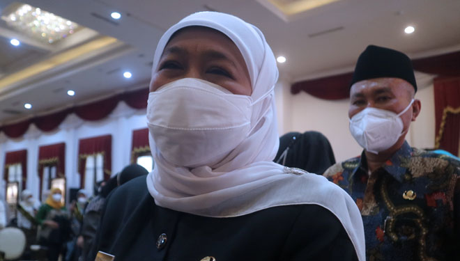 Gubernur Jatim Khofifah yang juga Ketua Umum PP Muslimat NU selama empat periode berturut-turut.(Foto: Dok.TIMES Indonesia) 