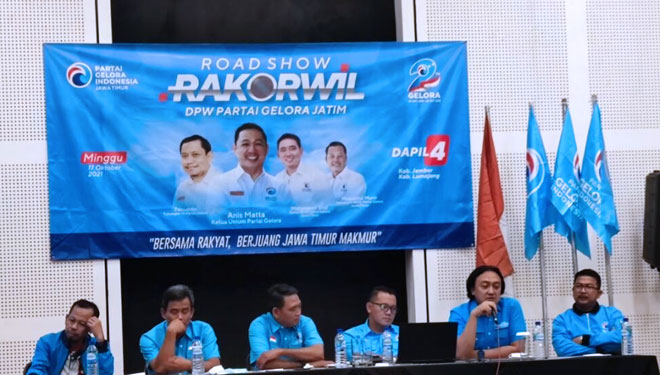 Suasana Rakorwil Partai Gelora Jawa Timur di Kabupaten Jember pada Minggu (17/10/2021). (FOTO: Gelora for TIMES Indonesia) 