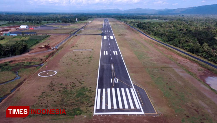 landasan pacu Bandara Jenderal Besar Soedirman, Wirasaba, Purbalingga. (FOTO : Humas Pemkab Purbalingga For TIMES Indonesia)