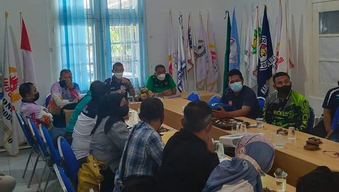 Rapat KONI Kabupaten Probolinggo mempersiapkan Porkab 2021 yang akhirnya ditunda lagi (Foto: Diskominfo)