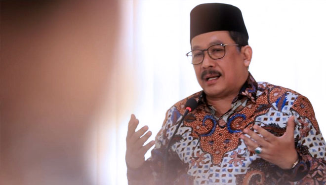 Wamenag RI Zainut Tauhid Sa'adi saat menjelaskan peringatan Maulid Nabi Muhammad SAW. (Foto: Dok. Kemenag) 