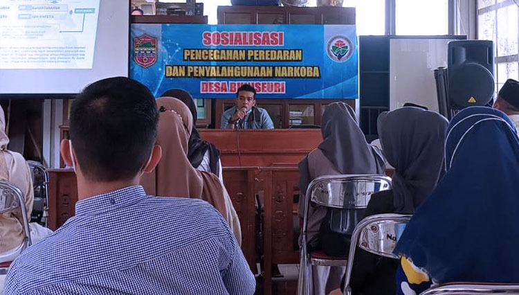 Sosialisasi P4GN di Desa Buniseuri, Kecamatan Cipaku, Kabupaten Ciamis (FOTO: BNNK Ciamis)
