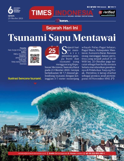 Edisi Senin, 25 Oktober 2021: E-Koran, Bacaan Positif Masyarakat 5.0
