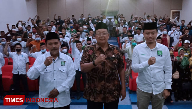 Dedi Wahidi saat Konsolidasi Internal PKB di Indramayu.(Foto: Muhamad Jupri/TIMES Indonesia)