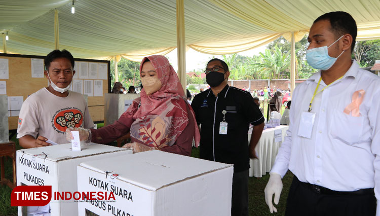 Pelaksanaan Pilkades di Desa Kutayasa, Bawang, Banjarnegara. (FOTO : Kominfo for TIMES Indonesia)