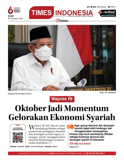 Edisi Rabu, 27 Oktober 2021: E-Koran, Bacaan Positif Masyarakat 5.0