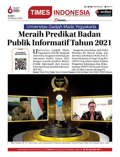 Edisi Kamis, 28 Oktober 2021: E-Koran, Bacaan Positif Masyarakat 5.0