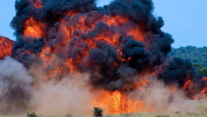 Ilustrasi ledakan. (foto: Shutterstock)