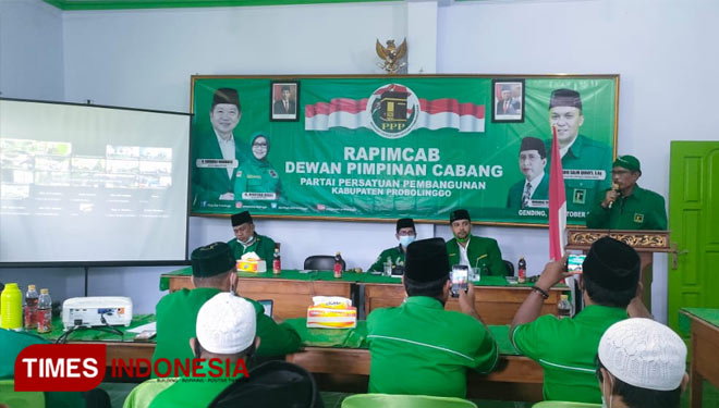 Suasana Rapimcab DPC PPP Kabupaten Probolinggo, Kamis 31 Oktober 2021 (foto: Saiful for TIMES Indonesia)