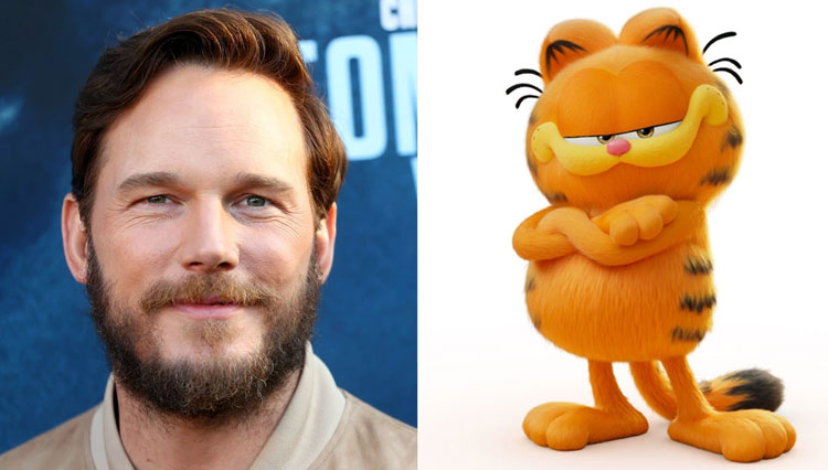 Aktor Chris Pratt bakal mengisi suara Garfield. Film ini diproduksi Alcon Entertainment dengan Sony Pictures. (foto: hollywoodreporter)