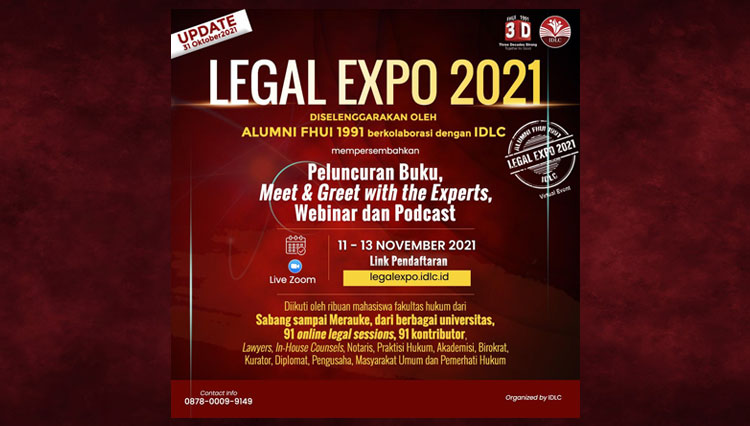 Ilustrasi brosur Legal Expo 2021 (FOTO: Panitia Legal Expo 2021 for TIMES Indonesia)