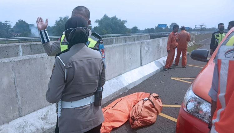 Kecelakaan artis papan atas Vanessa Angel di tol Jombang KM 672. (Dok. Istimewa)