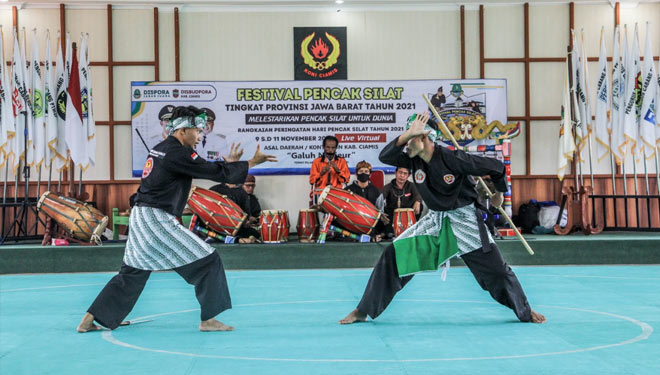 Atlet pencak silat yang tergabung dalam IPSI Ciamis (foto: Humas Kabupaten Ciamis)