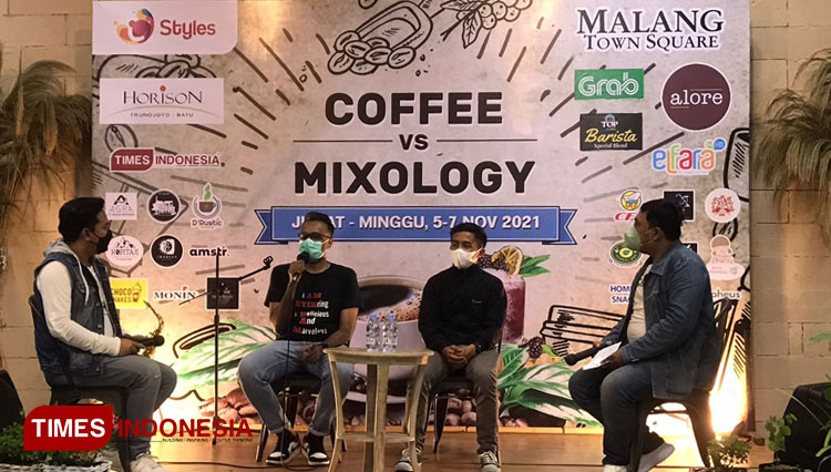 Talk Show Coffee vs Mixology di MATOS, Jumat (5/11/2021) (Foto: Arum Putri Mentari/ TIMES Indonesia)