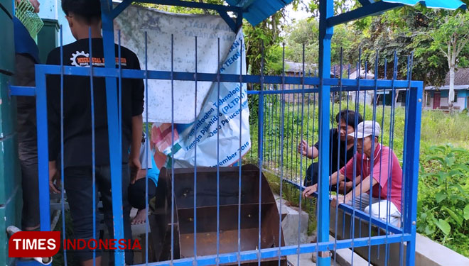 Turbin pembangkit listrik tenaga air dari selokan (Foto : Rizki Alfian/ TIMESIndonesia)