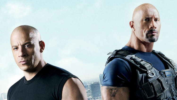 Vin Diesel dan Dwayne Johnson saat membintangi film Fast and Furius. (Foto: IGN)