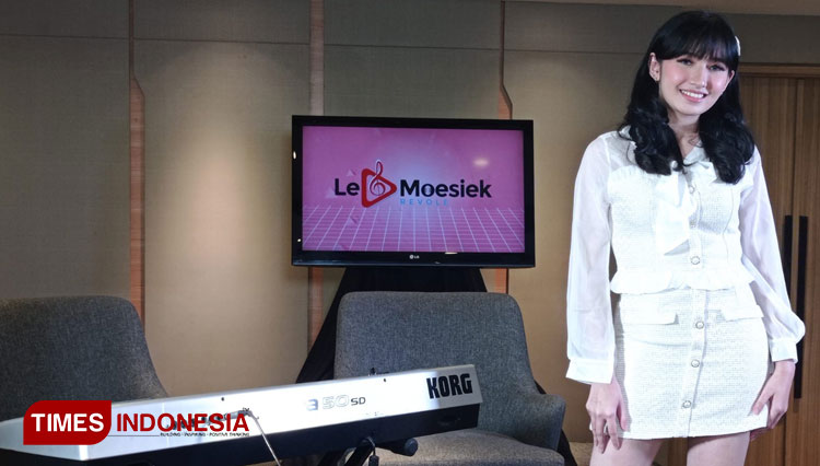 Penyanyi Ninaya Ilena Kinanti bergabung ke perusahaan rekaman Le Moesiek Revole. (Foto: Fahmi/TIMES Indonesia)