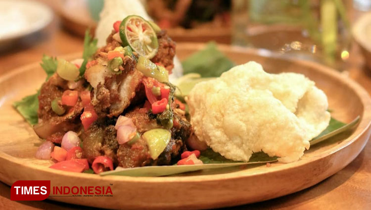 One of the signature dishes of Balesaji Restaurant on Jalan Raya Jember, Kabat, Banyuwangi, East Java. (PHOTO: Riswan Efendi/TIMES Indonesia)