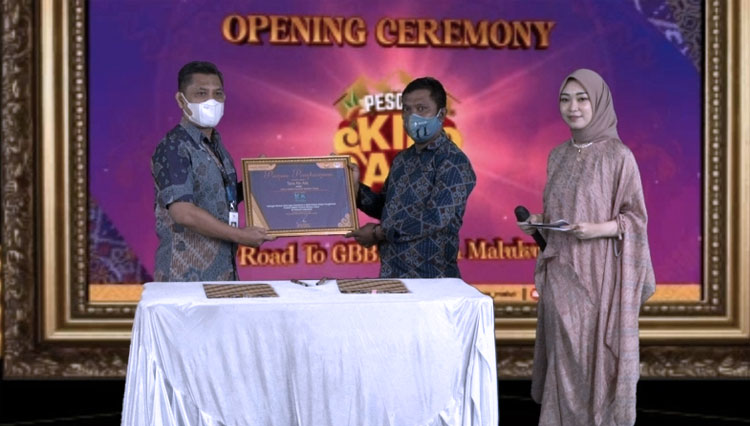 Opening ceremony Pesona Kie Raha secara hybrid. (FOTO: Humas BI Malut)