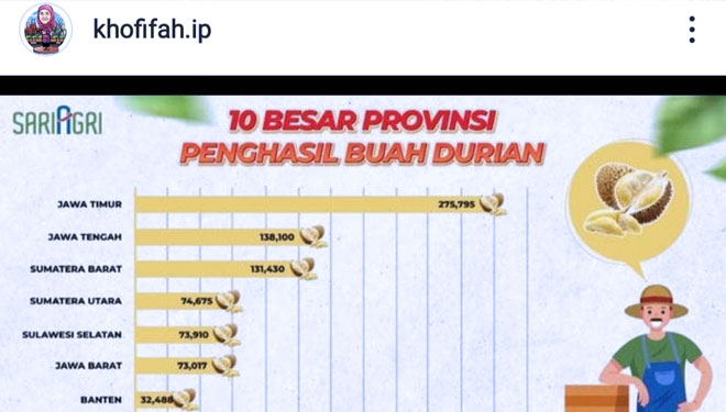 penghasil durian terbesar