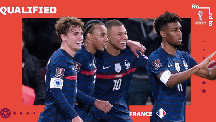 Prancis akan berjuang mempertahankan trofi juara Piala Dunia 2018 (FOTO: twitter/@fifaworldcup)