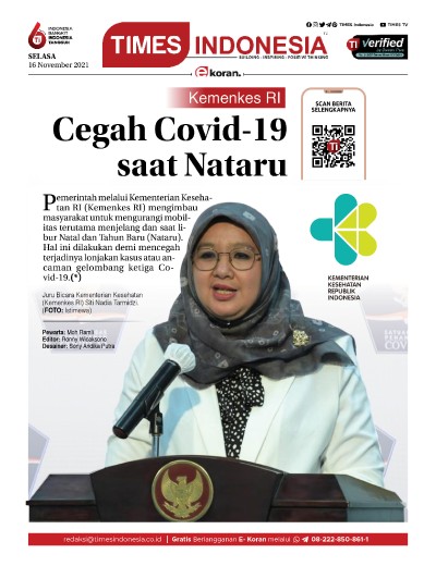  	Edisi Selasa, 16 November 2021: E-Koran, Bacaan Positif Masyarakat 5.0 